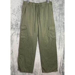 Social Standard Sanctuary Wide Leg Cargo Pants Large Relaxed Pockets Drawstring